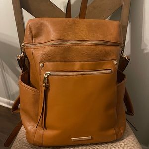 Commuter Backpack- Poppy & Peonies